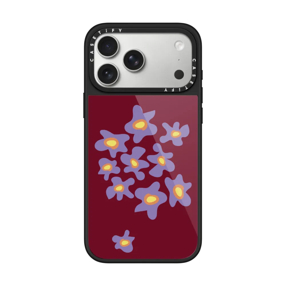 Glaze iPhone 17 Pro Max Case MagSafe Compatible - Splash of Violets Phone Case