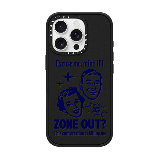 CASETiFY iPhone 16 Pro ケース マットブラック インパクトケース MagSafe対応 Quote Quote,Quote Zone Out Father's Day CASETiFY iPhone 16 Pro ケース マットブラック インパクトケース MagSafe対応 Quote Quote,Quote Zone Out Father's Day