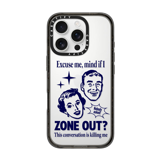 CASETiFY iPhone 16 Pro ケース ブラック インパクトケース Quote Quote,Quote Zone Out Father's Day CASETiFY iPhone 16 Pro ケース ブラック インパクトケース Quote Quote,Quote Zone Out Father's Day