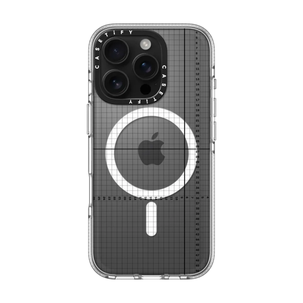 Clear iPhone 16 Pro Case MagSafe Compatible - Metrics