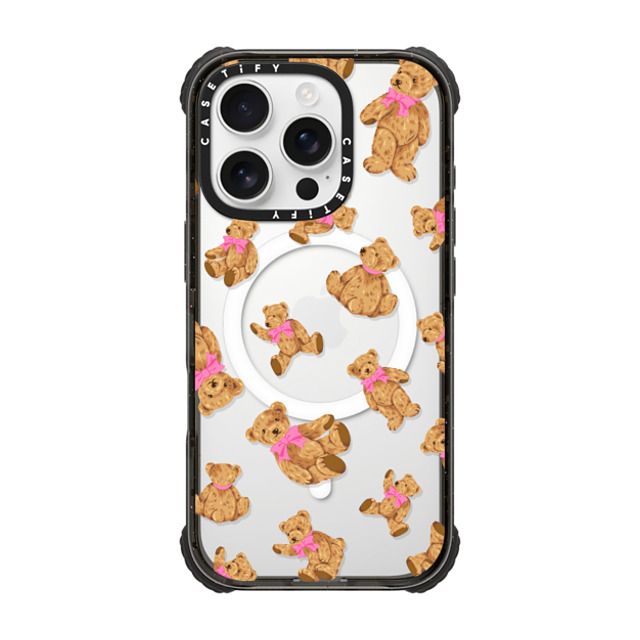 CASETiFY iPhone 16 Pro ケース ブラック ウルトラ インパクトケース MagSafe 対応 Animal,Pattern Animal,Pattern Beary Sweet Father's Day CASETiFY iPhone 16 Pro ケース ブラック ウルトラ インパクトケース MagSafe 対応 Animal,Pattern Animal,Pattern Beary Sweet Father's Day