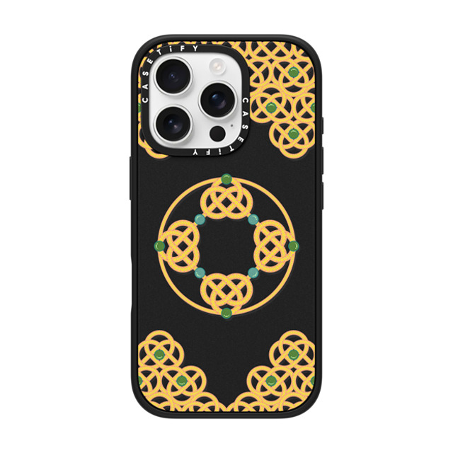 CASETiFY iPhone 16 Pro ケース マットブラック インパクトケース MagSafe対応 Fortune All Around casetify_artist