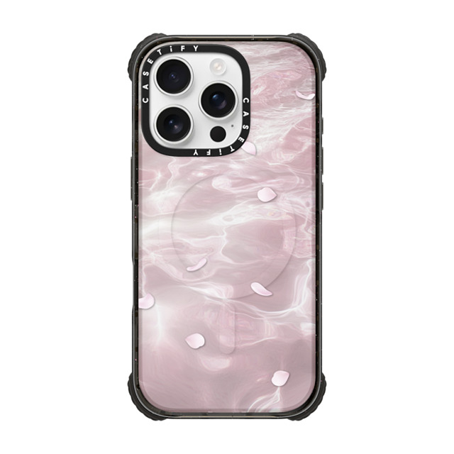 CASETiFY iPhone 16 Pro Case Black ウルトラ インパクトケース MagSafe 対応 フローラル Floating Petals CASETiFY iPhone 16 Pro Case Black ウルトラ インパクトケース MagSafe 対応 フローラル Floating Petals