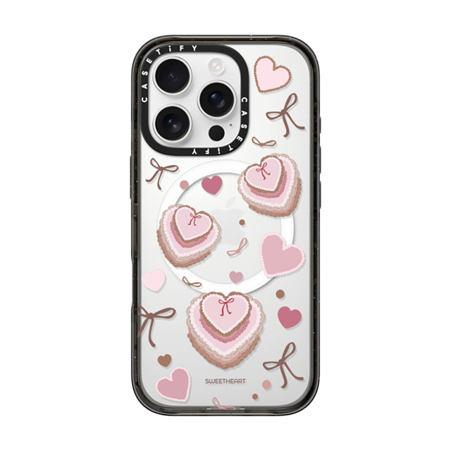CASETiFY iPhone 16 Pro ケース Black インパクトケース MagSafe対応 Sweetheart cake case casetify_artist