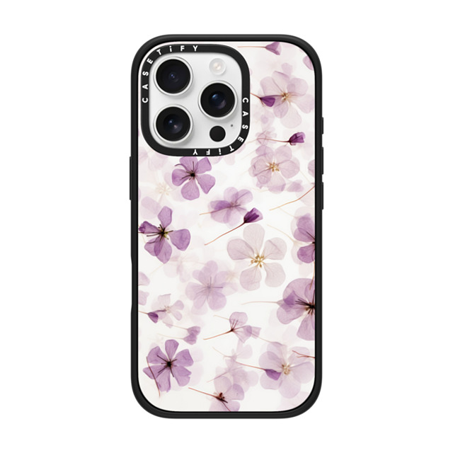 CASETiFY iPhone 16 Pro ケース マットブラック インパクトケース MagSafe対応 Floral,Pattern Floral,Pattern Lilac Blossom Back to School CASETiFY iPhone 16 Pro ケース マットブラック インパクトケース MagSafe対応 Floral,Pattern Floral,Pattern Lilac Blossom Back to School