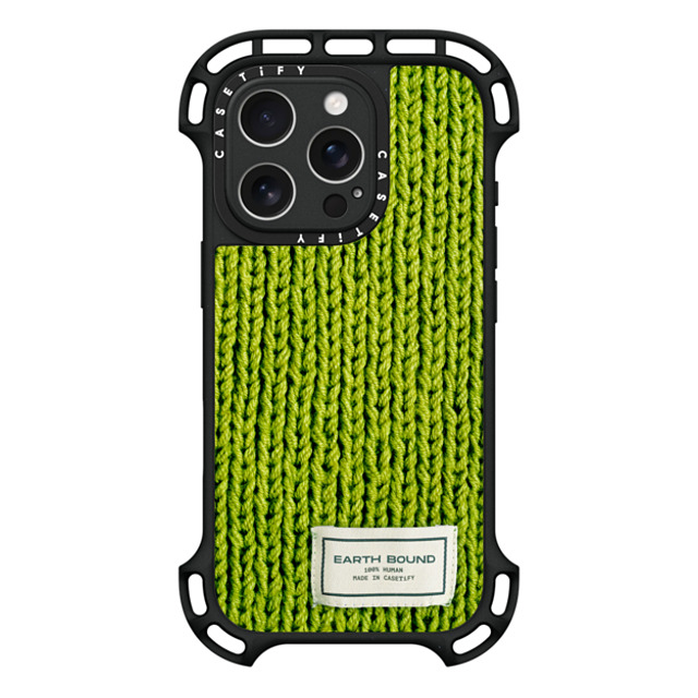 CASETiFY iPhone 16 Pro Case Black ウルトラ バウンスケース MagSafe対応 Pattern,Photography Meadow Green Sweater CASETiFY iPhone 16 Pro Case Black ウルトラ バウンスケース MagSafe対応 Pattern,Photography Meadow Green Sweater