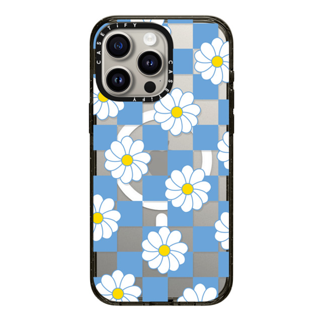 CASETiFY iPhone 15 Pro Max Case Black Impact Case MagSafe Compatible Preppy,Floral Checkered,Floral,Floral,Pattern,Y2K,Preppy Daisy Checkers Mother's Day CASETiFY iPhone 15 Pro Max Case Black Impact Case MagSafe Compatible Preppy,Floral Checkered,Floral,Floral,Pattern,Y2K,Preppy Daisy Checkers Mother's Day