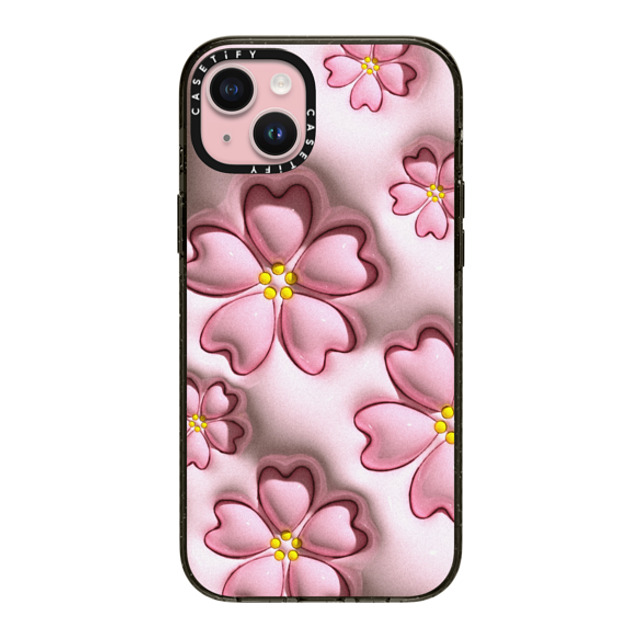 CASETiFY iPhone 15 Plus Case Black インパクトケース MagSafe対応 Floral フローラル Sakura Father's Day CASETiFY iPhone 15 Plus Case Black インパクトケース MagSafe対応 Floral フローラル Sakura Father's Day