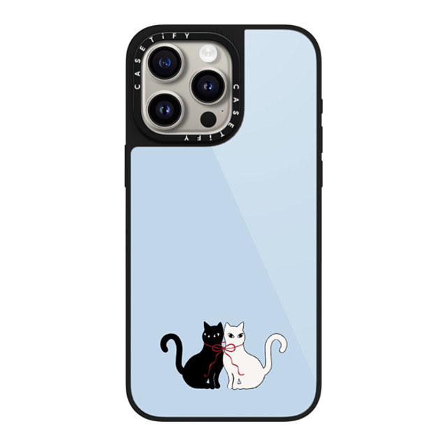 CASETiFY iPhone 15 Pro Max Case ブラック グレーズケース MagSafe対応 Cat,Animal Animal,Cat,Love Bow Cats - Blue Me Away New iPhone CASETiFY iPhone 15 Pro Max Case ブラック グレーズケース MagSafe対応 Cat,Animal Animal,Cat,Love Bow Cats - Blue Me Away New iPhone