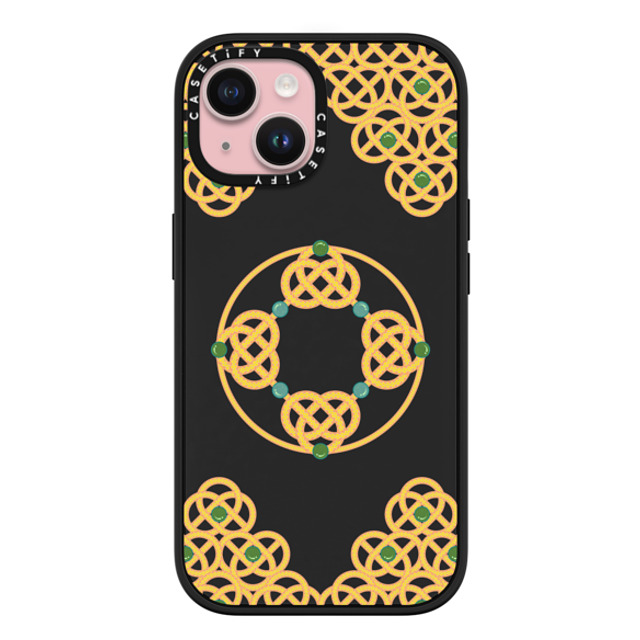 CASETiFY iPhone 15 ケース マットブラック インパクトケース MagSafe対応 Fortune All Around casetify_artist