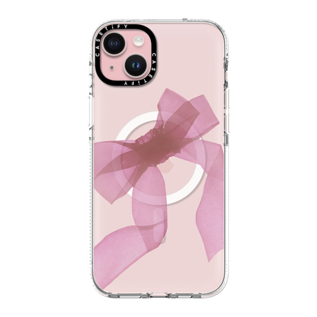 CASETiFY iPhone 15 Plus Case Clear Clear Case MagSafe Compatible Ribbon,Cottagecore Ribbon,Cottagecore Pink Organza Ribbon Mother's Day CASETiFY iPhone 15 Plus Case Clear Clear Case MagSafe Compatible Ribbon,Cottagecore Ribbon,Cottagecore Pink Organza Ribbon Mother's Day