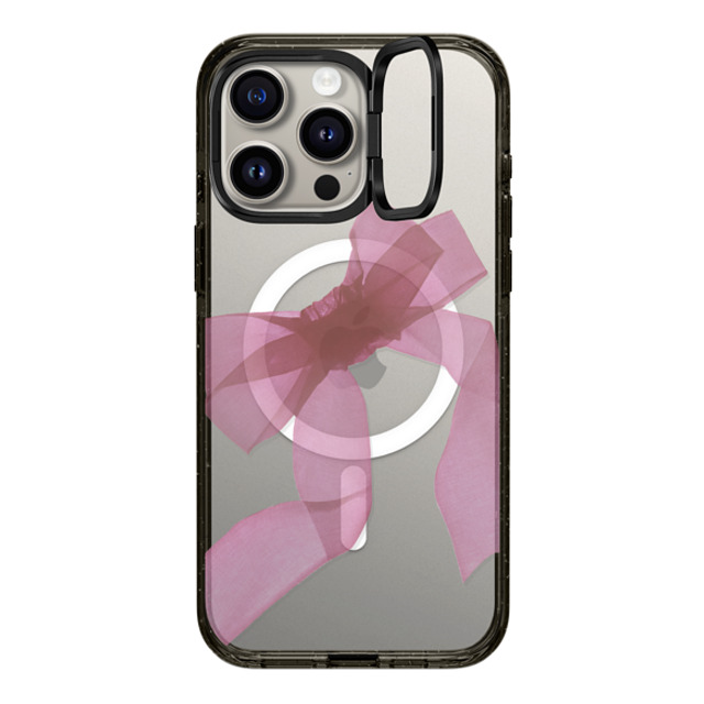 CASETiFY iPhone 15 Pro Max ケース ブラック インパクトリングスタンドケース MagSafe対応 Ribbon,Cottagecore Ribbon,Cottagecore Pink Organza Ribbon Back to School CASETiFY iPhone 15 Pro Max ケース ブラック インパクトリングスタンドケース MagSafe対応 Ribbon,Cottagecore Ribbon,Cottagecore Pink Organza Ribbon Back to School