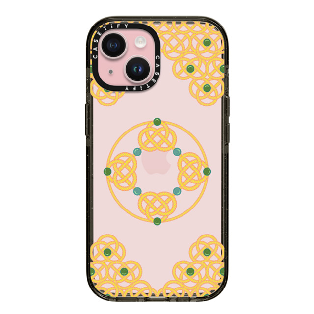 CASETiFY iPhone 15 ケース ブラック インパクトケース Fortune All Around casetify_artist