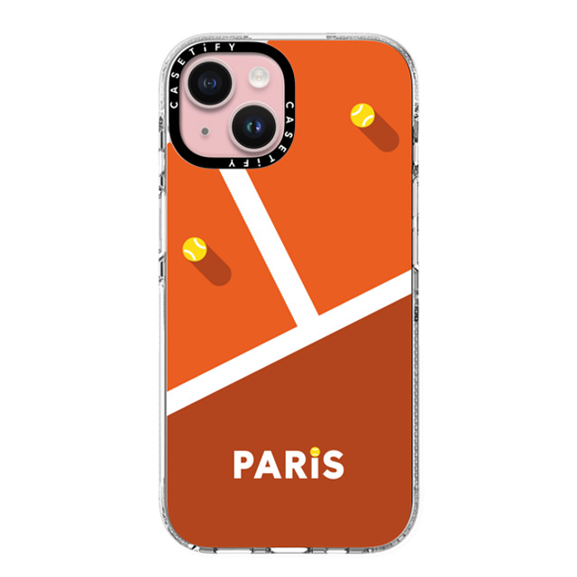 CASETiFY iPhone 15 Case Clear Clear Case MagSafe Compatible Paris Court casetify_artist Father's Day CASETiFY iPhone 15 Case Clear Clear Case MagSafe Compatible Paris Court casetify_artist Father's Day