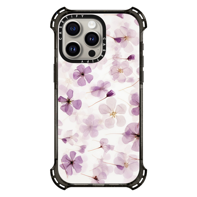 CASETiFY iPhone 15 Pro Max Case Black バウンスケース Floral,Pattern Pattern,Floral Lilac Blossom CASETiFY iPhone 15 Pro Max Case Black バウンスケース Floral,Pattern Pattern,Floral Lilac Blossom