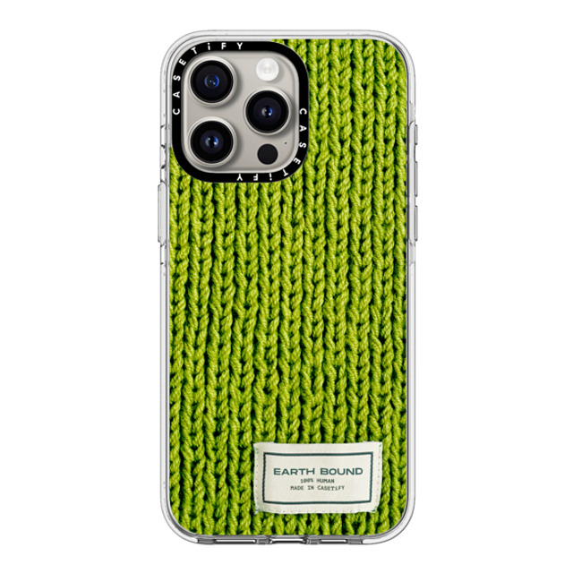 CASETiFY iPhone 15 Pro Max ケース クリア クリア ケース MagSafe対応 Pattern,Photography Meadow Green Sweater