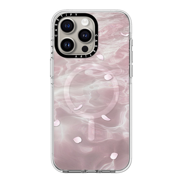 CASETiFY iPhone 15 Pro Max Case Clear Clear Case MagSafe Compatible フローラル Floating Petals CASETiFY iPhone 15 Pro Max Case Clear Clear Case MagSafe Compatible フローラル Floating Petals