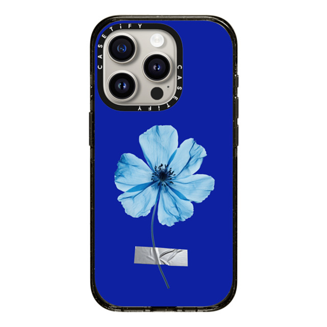 CASETiFY iPhone 15 Pro Case ブラック インパクトケース MagSafe対応 Floral フローラル Blue Blossom with Tape - Blue Voltage New iPhone CASETiFY iPhone 15 Pro Case ブラック インパクトケース MagSafe対応 Floral フローラル Blue Blossom with Tape - Blue Voltage New iPhone