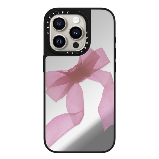 CASETiFY iPhone 15 Pro Case Silver on Black ミラーケース MagSafe対応 Ribbon,Cottagecore Ribbon,Cottagecore Pink Organza Ribbon Father's Day CASETiFY iPhone 15 Pro Case Silver on Black ミラーケース MagSafe対応 Ribbon,Cottagecore Ribbon,Cottagecore Pink Organza Ribbon Father's Day