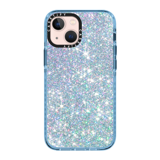 CASETiFY iPhone 13 Mini ケース Sierra Blue インパクトケース Futurism GLITTER DREAM