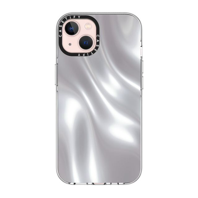 CASETiFY iPhone 13 ケース クリア クリア ケース MagSafe対応 Abstract,Futurism SOFT METAL