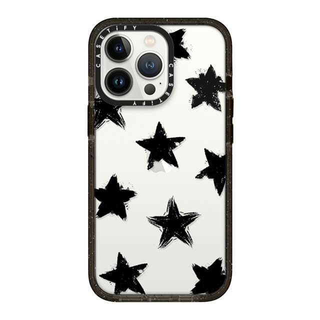 CASETiFY iPhone 13 Pro ケース ブラック インパクトケース Star,Pattern Star,Monochrome,Pattern Star Marks Back to School CASETiFY iPhone 13 Pro ケース ブラック インパクトケース Star,Pattern Star,Monochrome,Pattern Star Marks Back to School