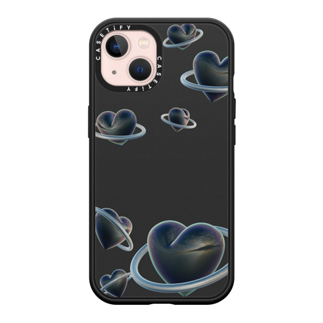 CASETiFY iPhone 13 ケース マットブラック インパクトケース MagSafe対応 Heart Universe Case casetify_artist