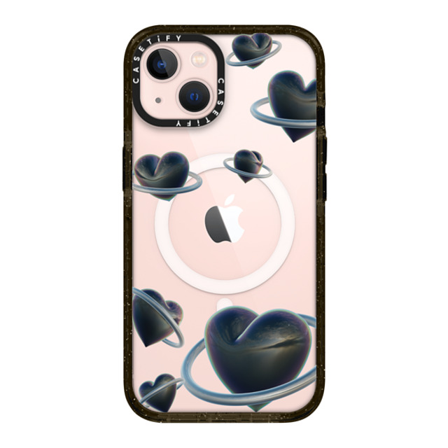 CASETiFY iPhone 13 ケース ブラック インパクトケース MagSafe対応 Heart Universe Case casetify_artist