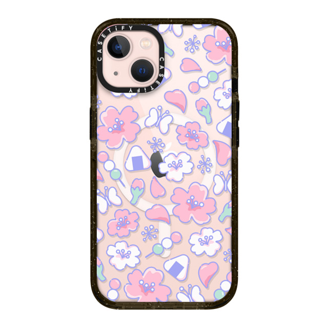 CASETiFY iPhone 13 ケース ブラック インパクトケース MagSafe対応 Anime Sakura casetify_artist