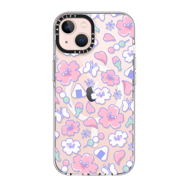 CASETiFY iPhone 13 ケース クリア クリア ケース MagSafe対応 Anime Sakura casetify_artist