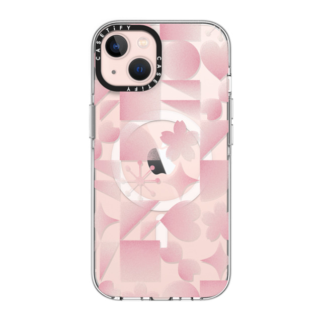 CASETiFY iPhone 13 Case クリア クリア ケース MagSafe対応 Pink Geometric Sakura casetify_artist Mother's Day CASETiFY iPhone 13 Case クリア クリア ケース MagSafe対応 Pink Geometric Sakura casetify_artist Mother's Day