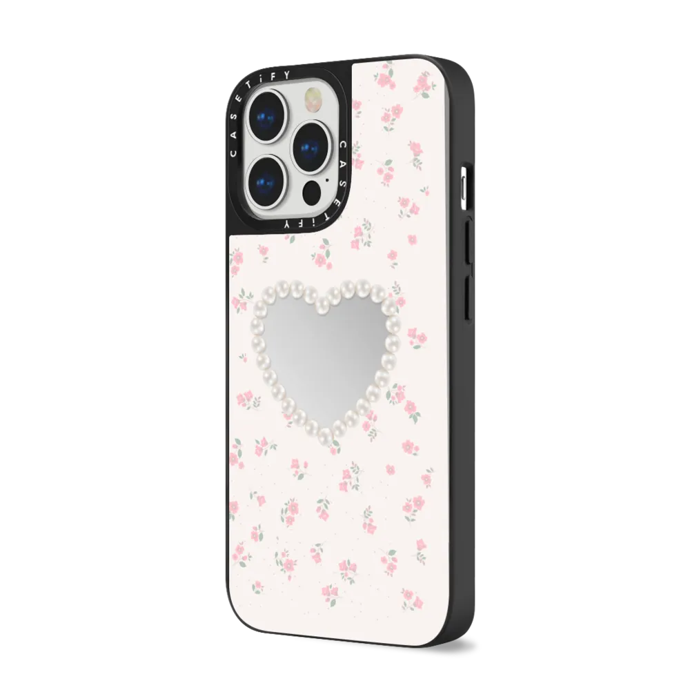 Mirror iPhone 13 Pro Max Case MagSafe Compatible - Pearly Heart