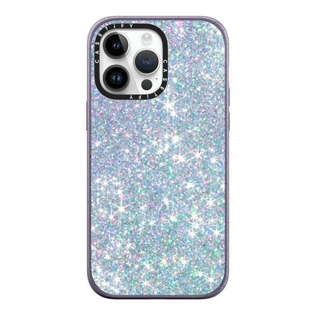 CASETiFY iPhone 14 Pro Max ケース Matte Deep Purple インパクトケース MagSafe対応 Futurism GLITTER DREAM