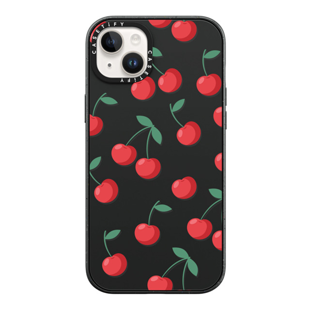 CASETiFY iPhone 14 Plus Case Matte Black Impact Case Cherry,Food,Fruit,Cherry,Fruit,Pattern,Strawberry Cherries CASETiFY iPhone 14 Plus Case Matte Black Impact Case Cherry,Food,Fruit,Cherry,Fruit,Pattern,Strawberry Cherries