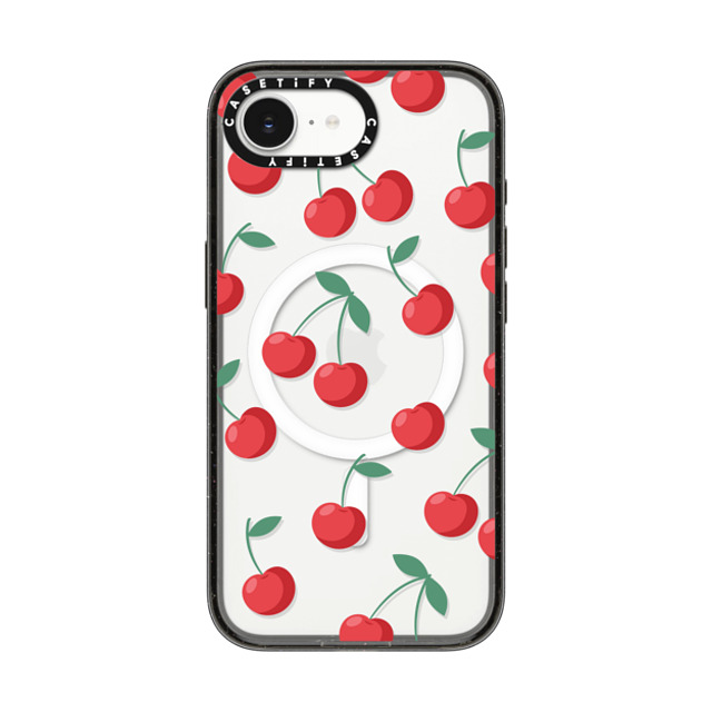 CASETiFY iPhone 16e ケース ブラック インパクトケース MagSafe対応 Cherry,Strawberry Fruit,Food,Cherry,Pattern,Cherry,Strawberry,Fruit Cherries Back to School CASETiFY iPhone 16e ケース ブラック インパクトケース MagSafe対応 Cherry,Strawberry Fruit,Food,Cherry,Pattern,Cherry,Strawberry,Fruit Cherries Back to School