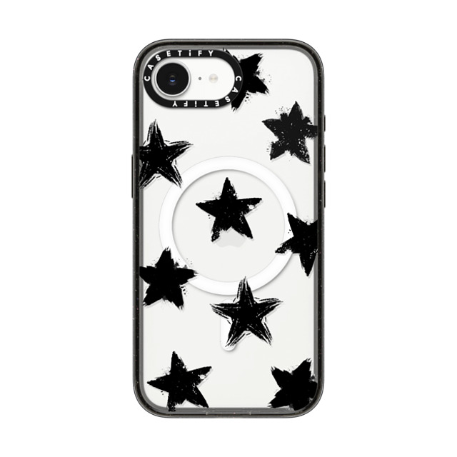 CASETiFY iPhone 16e Case Black Impact Case MagSafe Compatible Star,Pattern Star,Monochrome,Pattern Star Marks Father's Day CASETiFY iPhone 16e Case Black Impact Case MagSafe Compatible Star,Pattern Star,Monochrome,Pattern Star Marks Father's Day