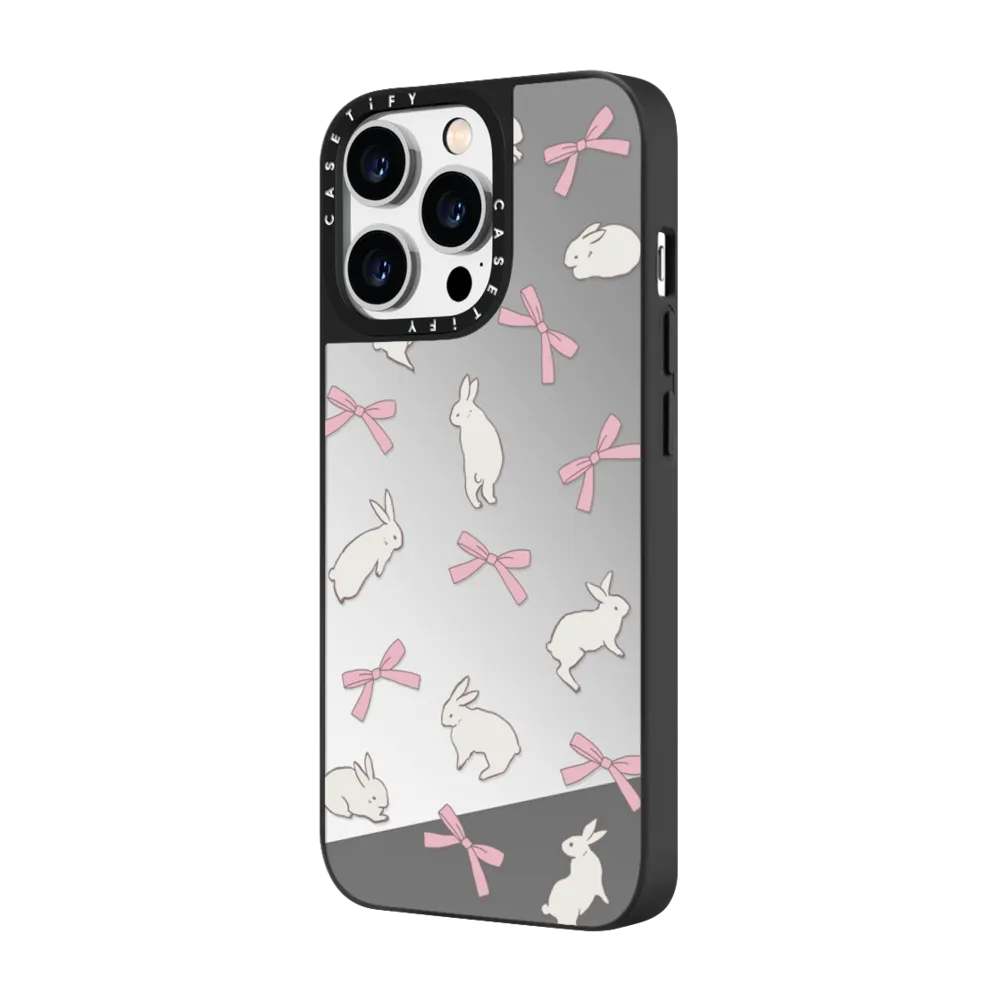 Mirror iPhone 14 Pro Max Case MagSafe Compatible - Rabbit Ribbon