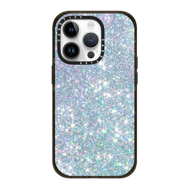 CASETiFY iPhone 14 Pro ケース ブラック インパクトケース MagSafe対応 Futurism GLITTER DREAM