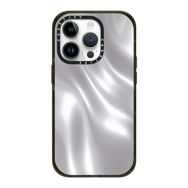 CASETiFY iPhone 14 Pro ケース ブラック インパクトケース MagSafe対応 Abstract,Futurism SOFT METAL