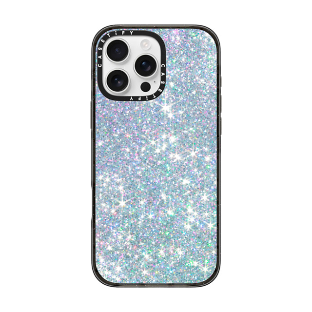 CASETiFY iPhone 16 Pro Max ケース ブラック インパクトケース MagSafe対応 Futurism GLITTER DREAM