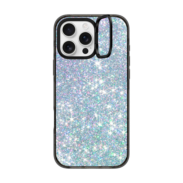 CASETiFY iPhone 16 Pro Max ケース ブラック インパクトリングスタンドケース MagSafe対応 Futurism GLITTER DREAM