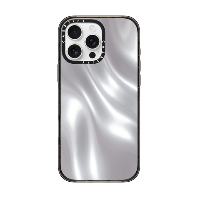 CASETiFY iPhone 16 Pro Max ケース ブラック インパクトケース MagSafe対応 Abstract,Futurism SOFT METAL