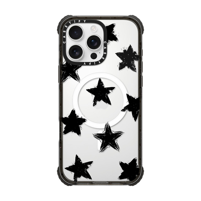 CASETiFY iPhone 16 Pro Max Case Black ウルトラ インパクトケース MagSafe 対応 Star,Monochrome,Pattern Star Marks CASETiFY iPhone 16 Pro Max Case Black ウルトラ インパクトケース MagSafe 対応 Star,Monochrome,Pattern Star Marks
