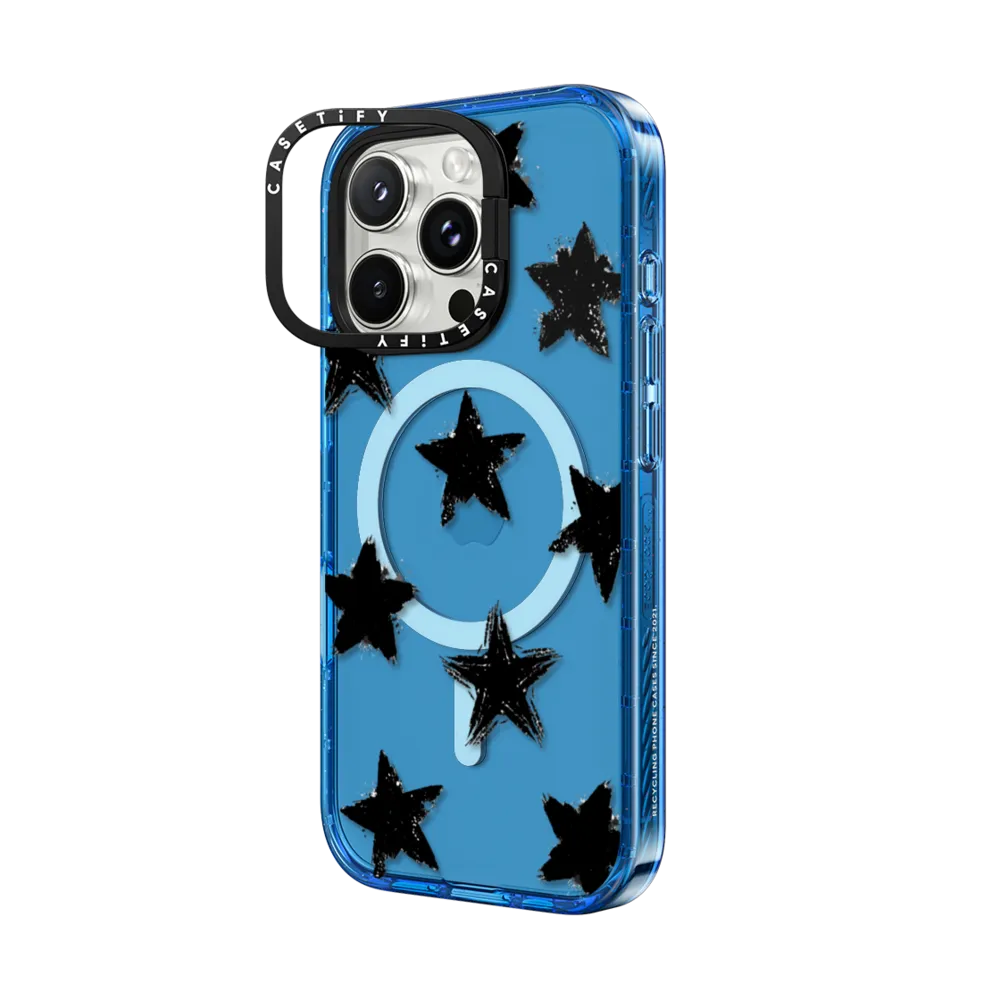 Impact Ring Stand iPhone 16 Pro Max Case MagSafe Compatible - Star Marks