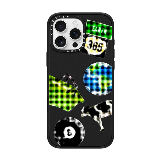 CASETiFY iPhone 16 Pro Max ケース マットブラック インパクトケース MagSafe対応 Cow,Pop Art Cow,Pop Art Earth 365 Father's Day CASETiFY iPhone 16 Pro Max ケース マットブラック インパクトケース MagSafe対応 Cow,Pop Art Cow,Pop Art Earth 365 Father's Day