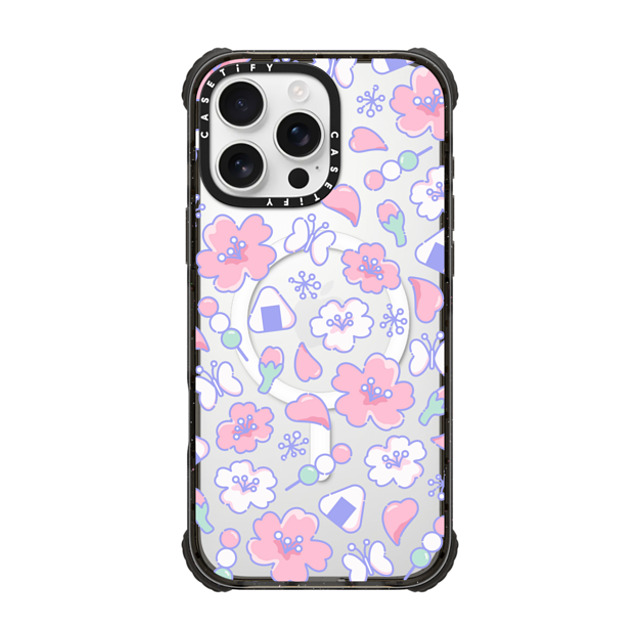 CASETiFY iPhone 16 Pro Max Case Black ウルトラ インパクトケース MagSafe 対応 Anime Sakura casetify_artist CASETiFY iPhone 16 Pro Max Case Black ウルトラ インパクトケース MagSafe 対応 Anime Sakura casetify_artist