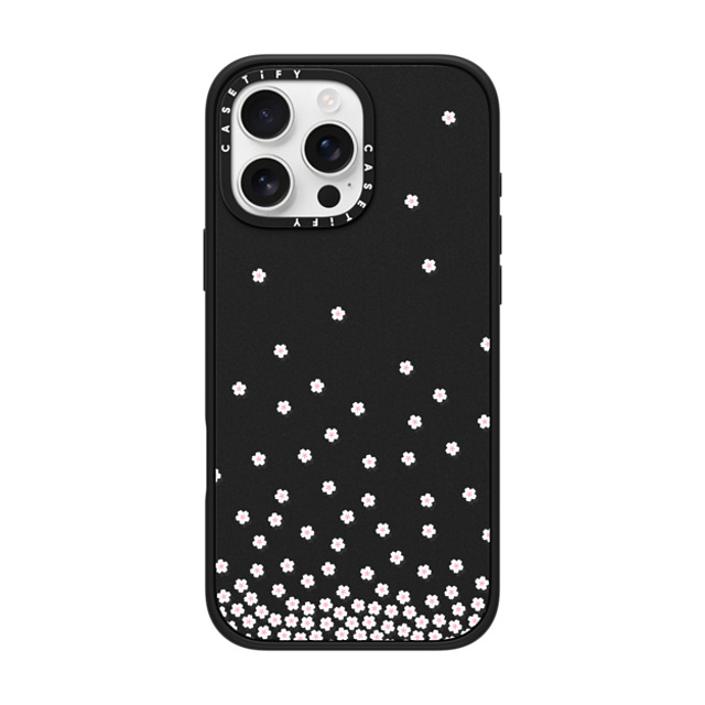 CASETiFY iPhone 16 Pro Max ケース マットブラック インパクトケース MagSafe対応 Sakura Rain casetify_artist Back to School CASETiFY iPhone 16 Pro Max ケース マットブラック インパクトケース MagSafe対応 Sakura Rain casetify_artist Back to School