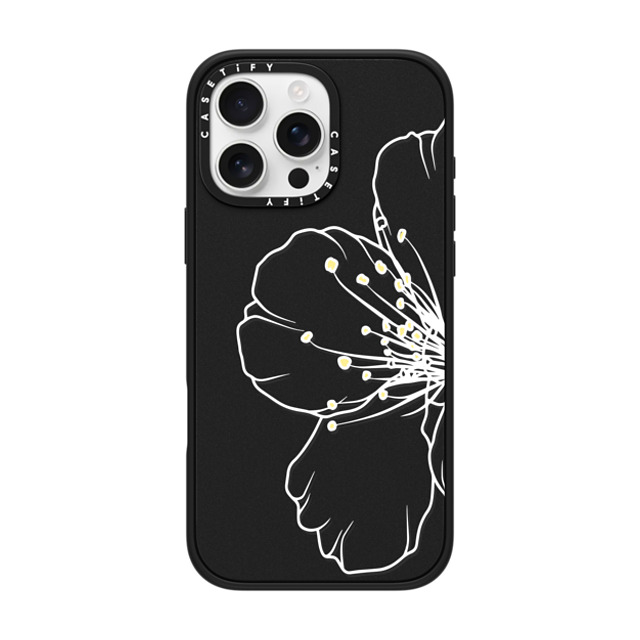 CASETiFY iPhone 16 Pro Max ケース マットブラック インパクトケース MagSafe対応 Half Sakura casetify_artist Back to School CASETiFY iPhone 16 Pro Max ケース マットブラック インパクトケース MagSafe対応 Half Sakura casetify_artist Back to School