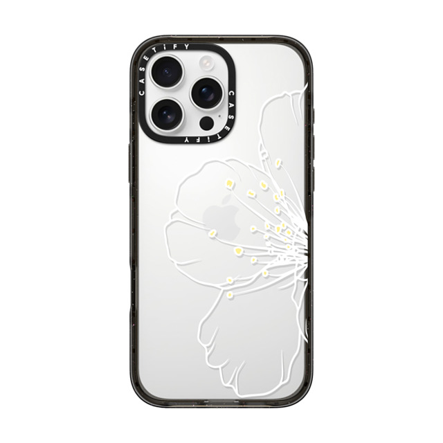 CASETiFY iPhone 16 Pro Max ケース ブラック インパクトケース Half Sakura casetify_artist Mother's Day CASETiFY iPhone 16 Pro Max ケース ブラック インパクトケース Half Sakura casetify_artist Mother's Day