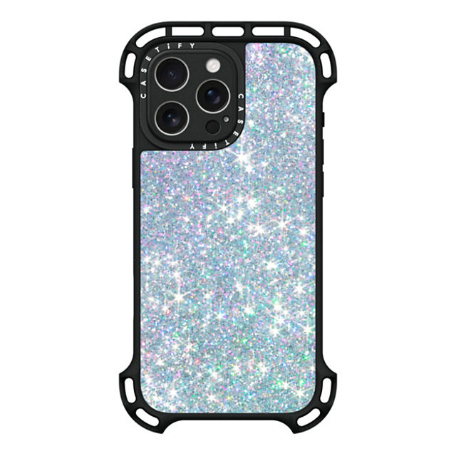 CASETiFY iPhone 16 Pro Max ケース ブラック ウルトラ バウンスケース MagSafe対応 Futurism GLITTER DREAM